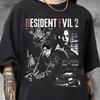 Игра Resident Evil 2 Повседневная Модная Графическая Винтажная Y2K Футболка Женская Унисекс Хлопковая Футболка Летняя Весенняя Оверсайз Новинка Свободные Топы