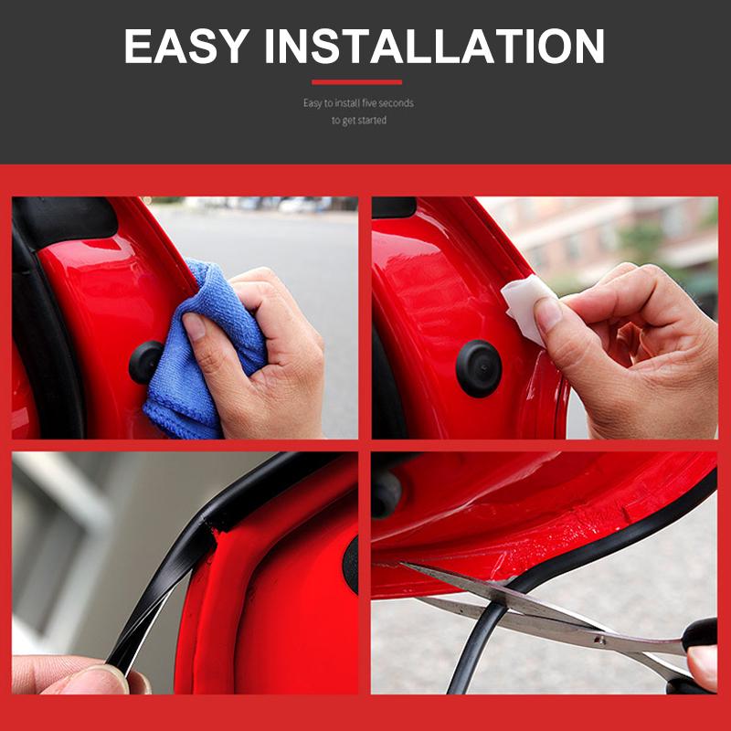 Защитная накладка на край двери автомобиля, защитная полоса с резиновым уплотнением, подходит для большинства автомобилей