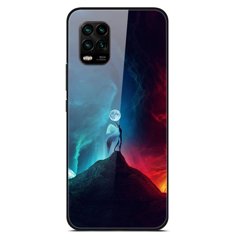 For Xiaomi Mi 10 Lite 5G Case Tempered Glass Hard Back Cover For Xiaomi Mi 10 10T Lite Pro Case Fundas For Xiaomi mi10 Lite Capa