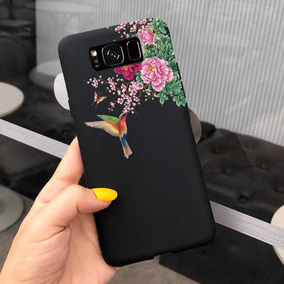 Ударопрочный Чехол Для Samsung S8 Plus SM-G955F Чехол Цветной Ромашка Кактус Мягкий Матовый Чехол Для Телефона Для Samsung S8 S 8 S8+ G950F Capa