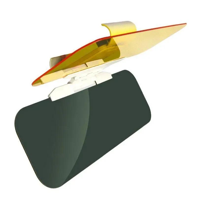 Автомобильный солнцезащитный козырек-очки на клипсах Анти-УФ Антибликовый На клипсах Двойного назначения Дневное и ночное вождение безопасно Принадлежности для интерьера