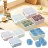 Silicone Ice Tray Ice Box With Lid Homemade Ice Grid- Creative Can Be Superimposed Multi-grid Ice Artifact Press The Ice Tray