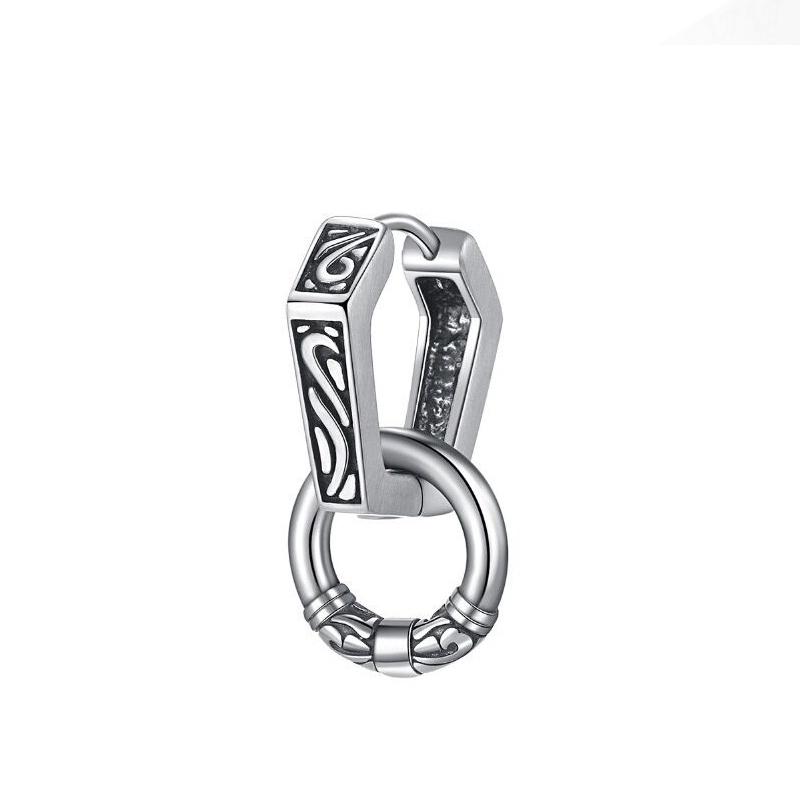 Серьги-подвески в скандинавском стиле из нержавеющей стали, нордические украшения, регулируемые, панк, унисекс, подарок для мужчин и женщин