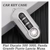 Все включено Гальваническое ТПУ Чехол-книжка для автомобильного ключа для Fiat Ducato 500 500L Panda Grande Punto Lancia Musa Аксессуары