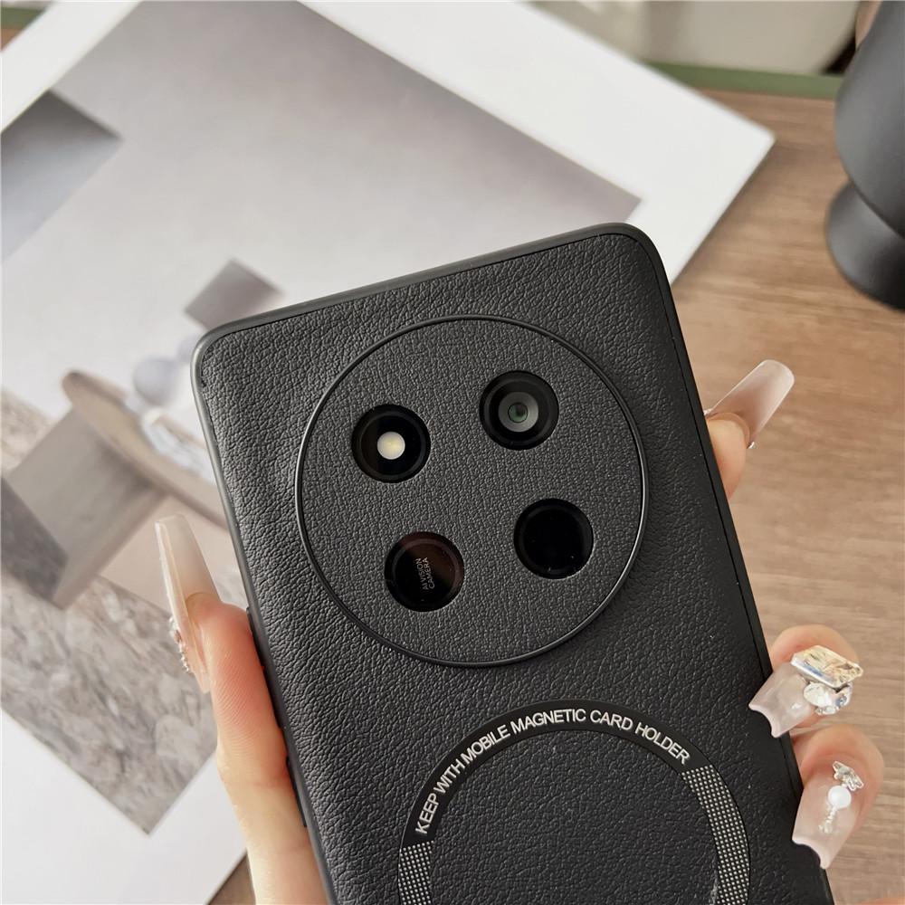 Беспроводная зарядка из ПУ кожи Для Магнитного чехла Для Honor X9C HonorX9C Magic7 Lite Magic7Lite G Мягкая задняя крышка