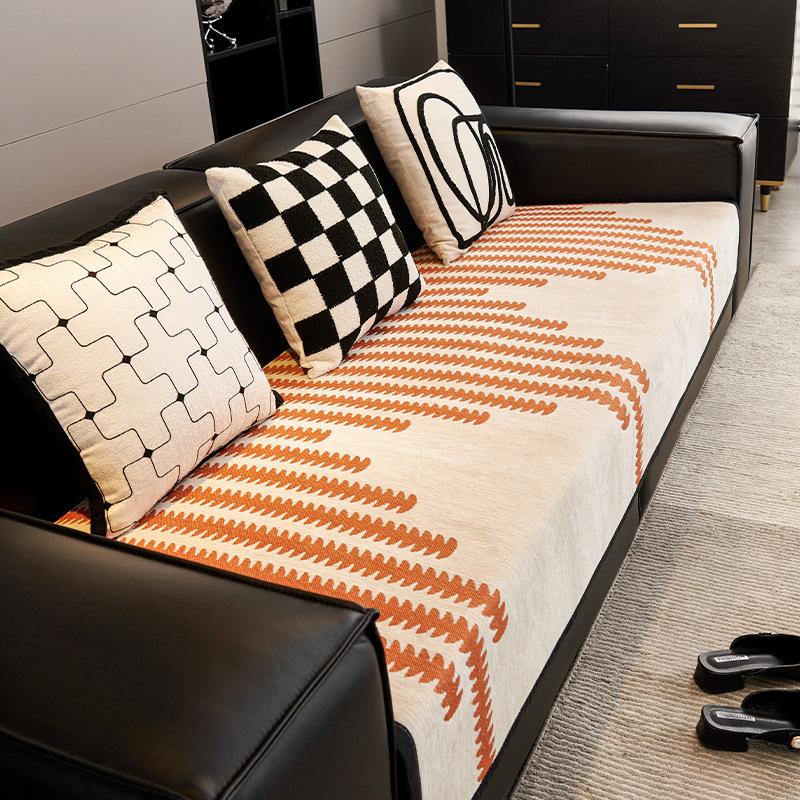 Light Luxury High-Grade Sofa Cushion Four Seasons Universal Non-Slip Leather Sofa Seat Cover Cover Dedicated Cover Towel