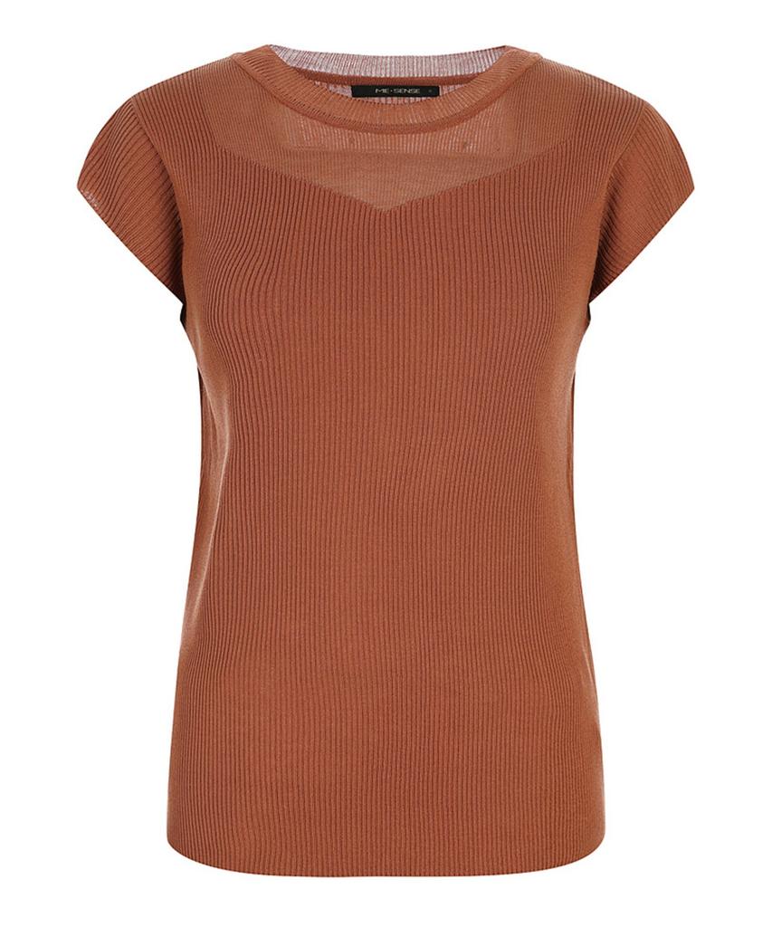 MESENSE See-Through Color Block Knit_Mb48Knp602Z