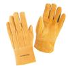 CAPTAIN STAG Outdoor Camping BBQ Soft Leather Gloves Cowhide Yellow L Size UM-1912