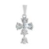 Silver Cross with Topaz 1.65ct (2140979)