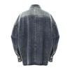 2025 Spring Designer Large Button Denim Cocoon Jacket for Women