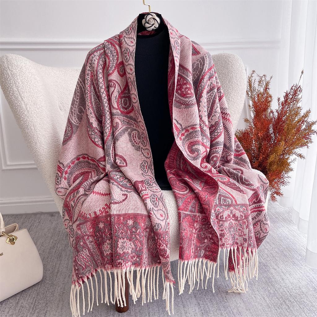 Autumn and Winter Travel Warm Cashmere Shawl Scarf Fashion Women Luxury Print Pashmina Blanket Wraps Female Poncho Bufanda