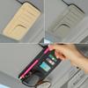 Car Sun Visor Organizer Multi-Pocket Pouch Bag Card Glasses Storage Holder Scratch-Resistant Auto Visor Holder For Car Interior
