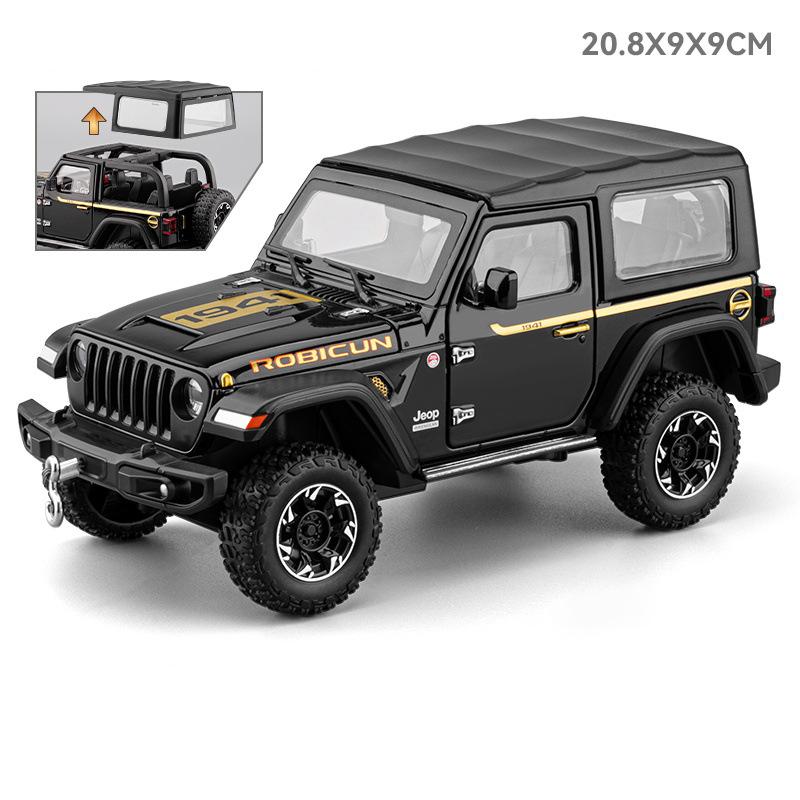 1:24 Джипа Wrangler Rubicon Металлический Модель Автомобиля Литье под Давлением Металл Внедорожники Модель Автомобиля Звук И Свет Симуляция Детские Игрушки Подарок