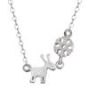 Sweet Silver Plated Deer Pendant Necklace - Christmas Gift