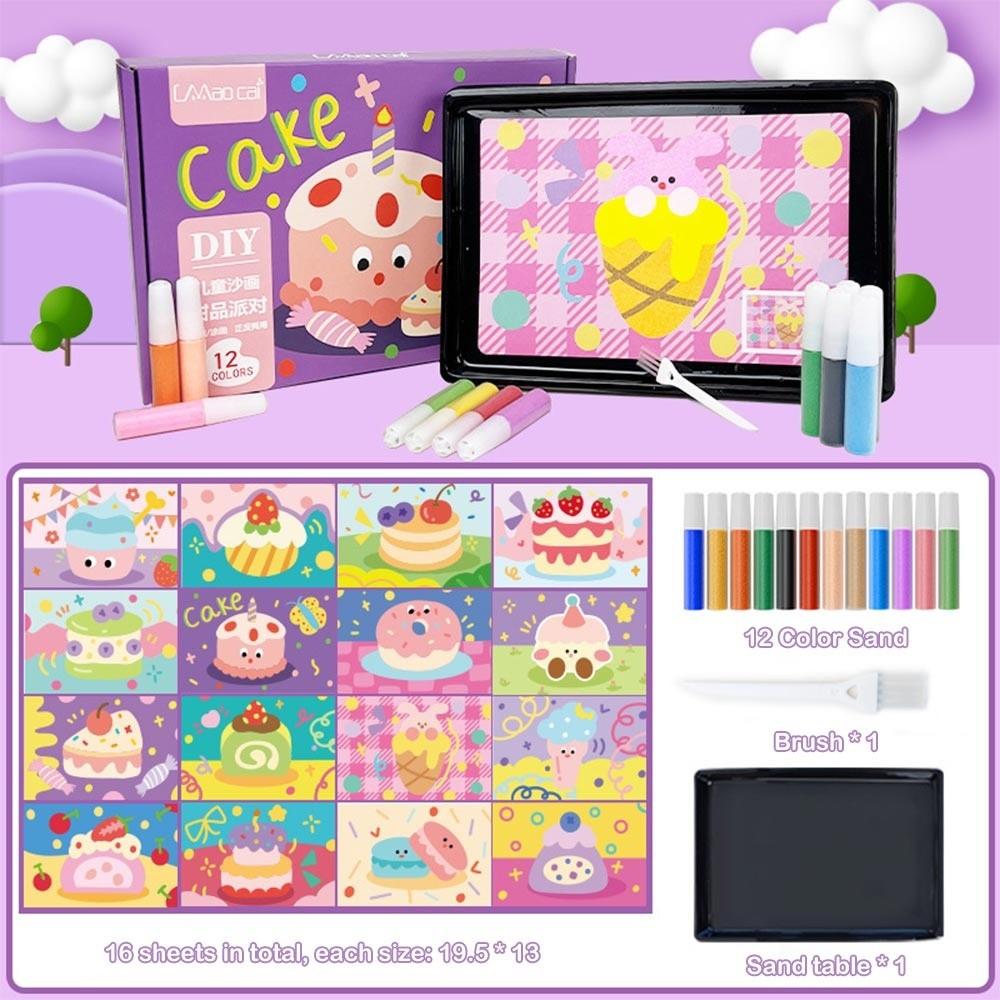 Набор для рисования песком своими руками Художественные картины Детские поделки Новые картины из песка