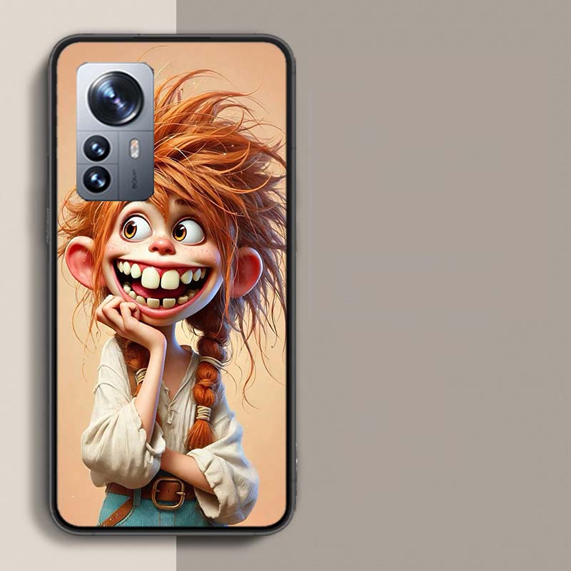Необычные черты лица Чехол для телефона Для Redmi Note 13 Pro Plus 14 Pro+ 12S 12 11S 11T 11E 11 10S 10 9S 9 Xiaomi Capa TPU