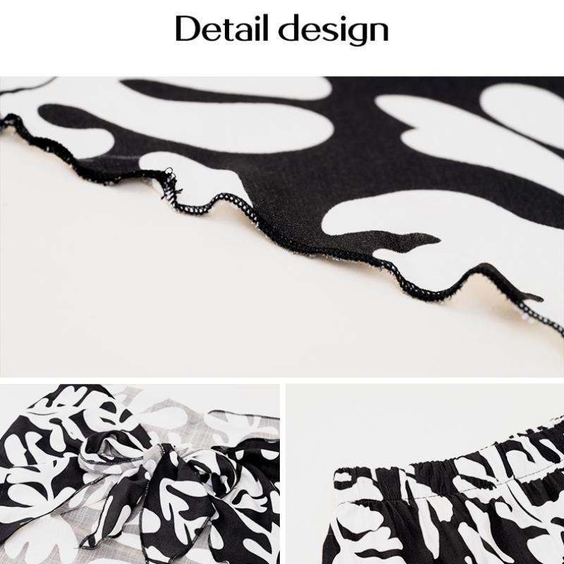 Spring and Summer Temperament Elegant Fashion Printing Suit