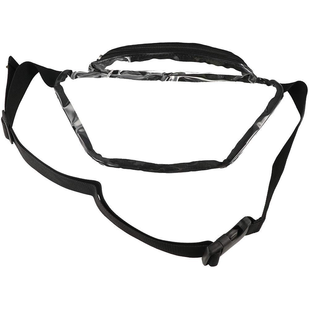 Waterproof Transparent Waist Bag Water-Sprinkling Festival Half Moon Belt Bag PVC Chest Bag Banana Storage Bag Shoulder Bag
