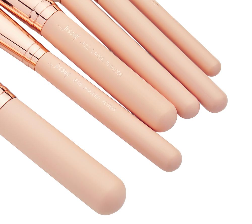 Набор профессиональных кистей для макияжа, 6 штук (Peach Puff/Rose Gold)