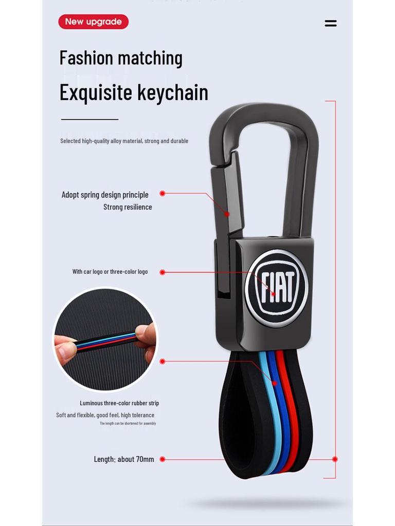 Чехол для ключа GAC Fiat Viaggio/Ottimo с металлической оболочкой и защитной пряжкой