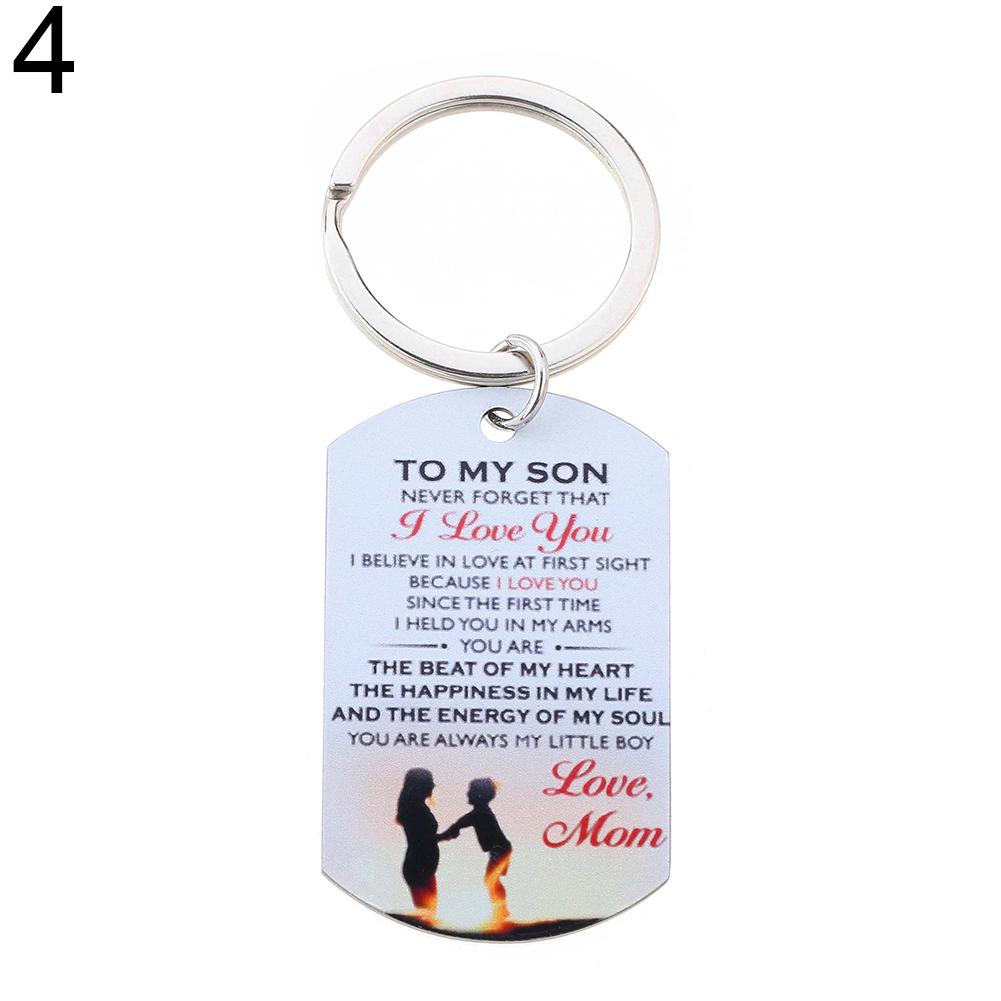 BLUELANS NECKLACE Wonderful Love You Military Dog My Son Tag To I Letter Pendant Necklace/Keychain Women Present