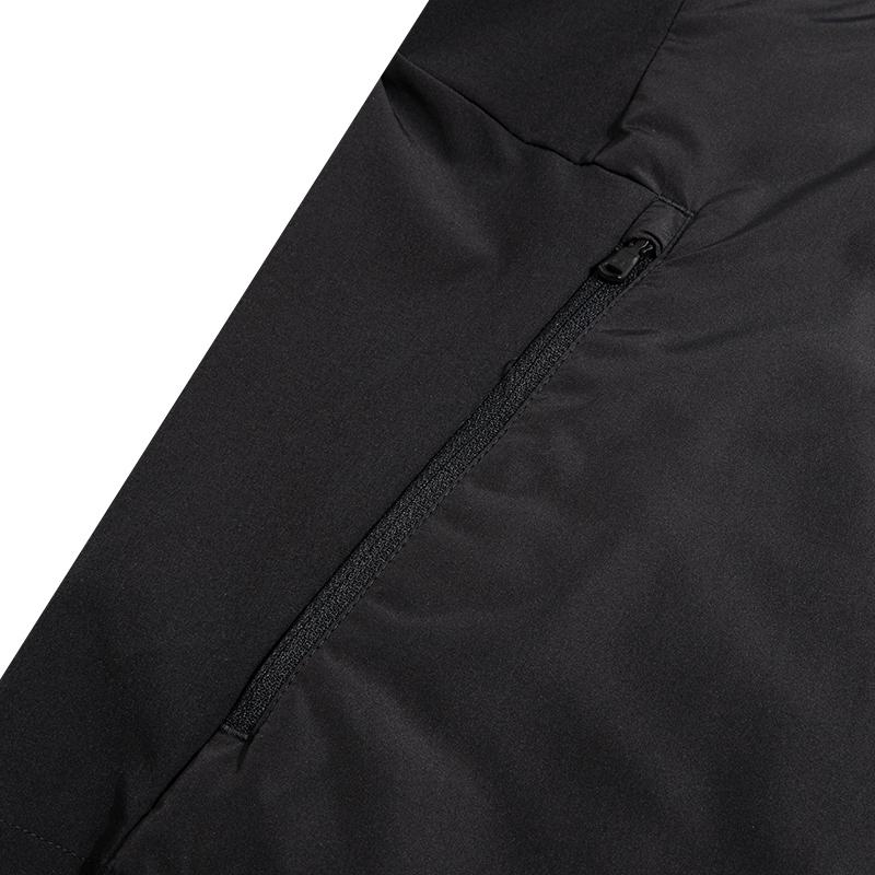 Under Armour Cg Reactor Vlap Golf Hybrid Solid Logo Print Sports Casual Stand Wool Cotton Jacket Men Jacket Black 1364642-002