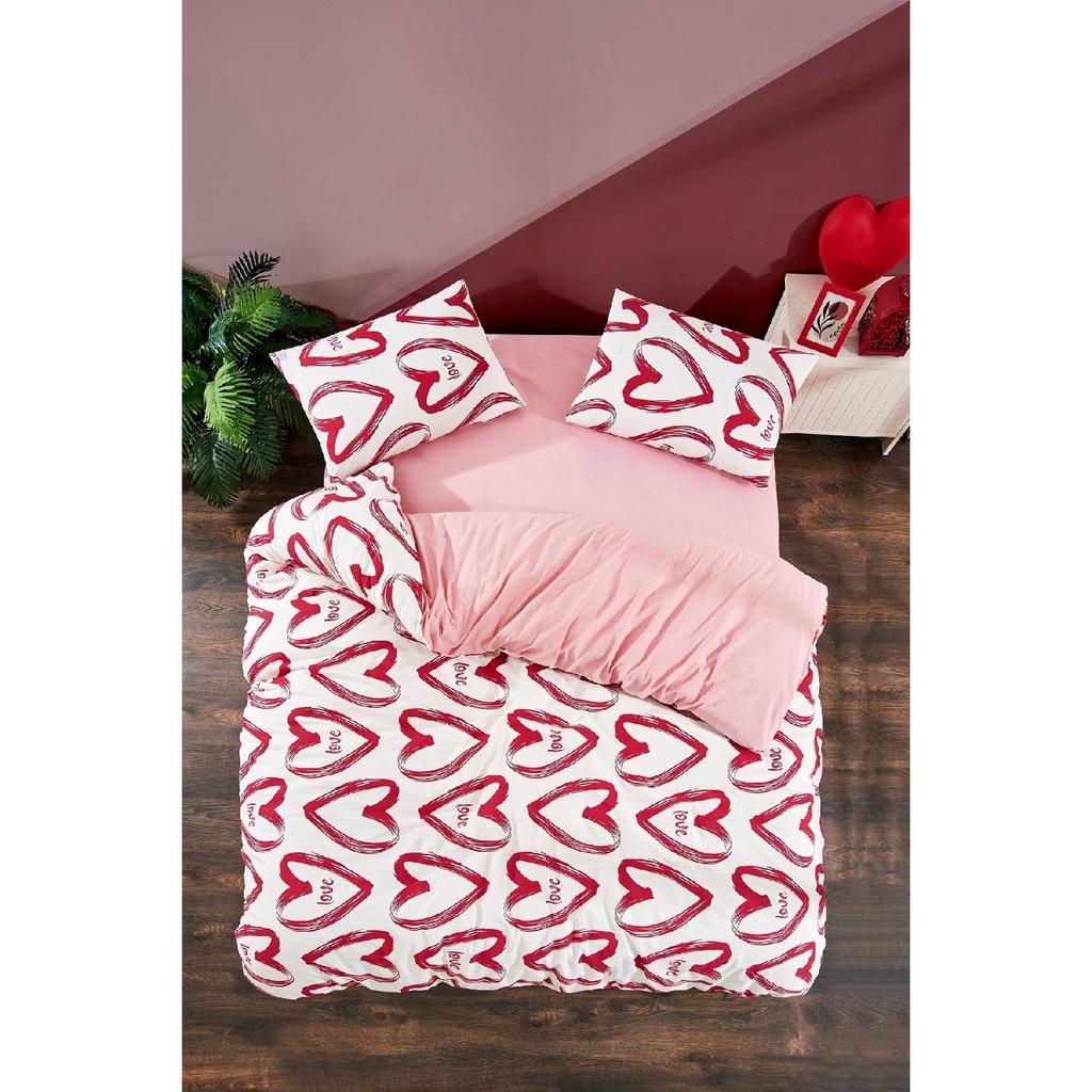 Tiles Single Patterned Duvet Cover Set, Elastic Sheet And 1 Pillowcase