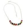 [R6962] - Designer Necklace 'Scarlett' Tutti Frutti - 7 Mm