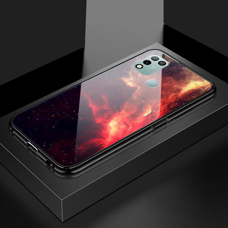 Для Honor X8 X9 X9a P20 P30 P40 P50 Pro P40 Lite Infinix Hot 12i 40i Smart 8 Pro Vivo V23e V25e Fashion Aurora Galaxy Space Starry закаленное стекло