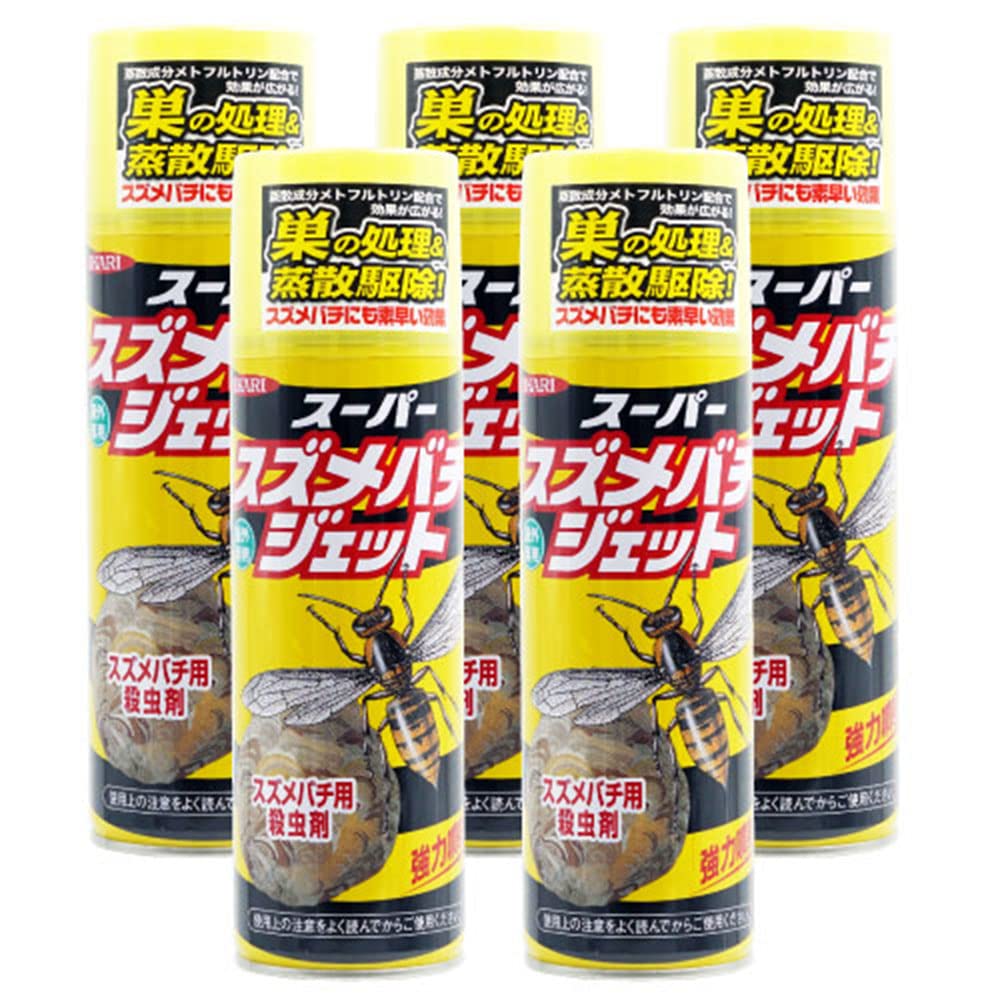 Ikari Disinfectant Hornet Repellent Super Hornet 480ml X 5 Bottles Spray, Jet,
