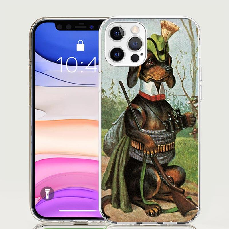 Hunter Dog Hunting Phone Case for Apple iPhone 17 Air 16 15 Plus 14 + 13 Mini 12 11 Pro Max 7 8 SE 16Max Soft Shell Cover Coque