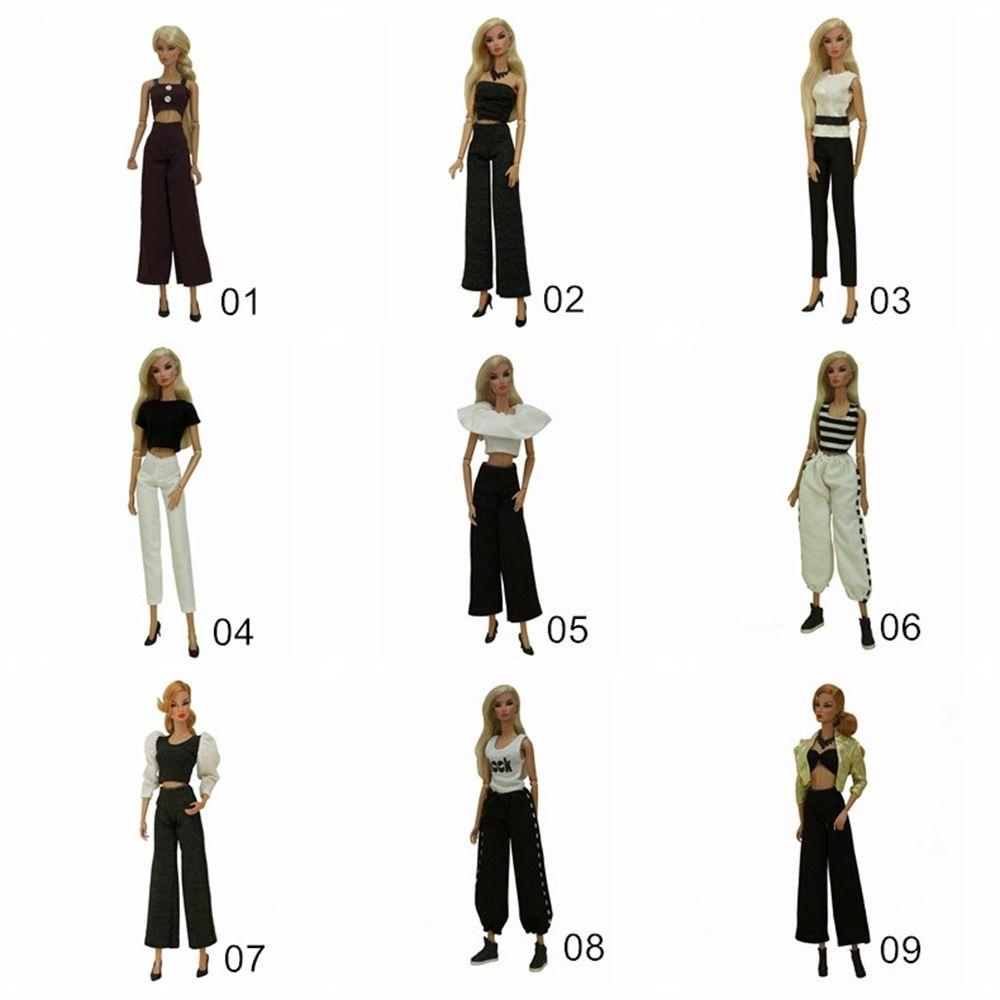 Повседневные топы Кукольная одежда Офисные брюки для кукол Кукольные аксессуары Кукольные наряды Ручная работа
