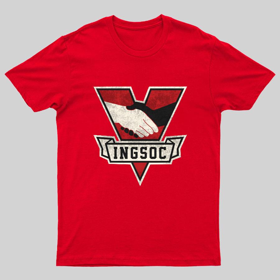 1984 George Orwell Ingsoc 100% Cotton Summer Casual Cool Loose T-Shirt