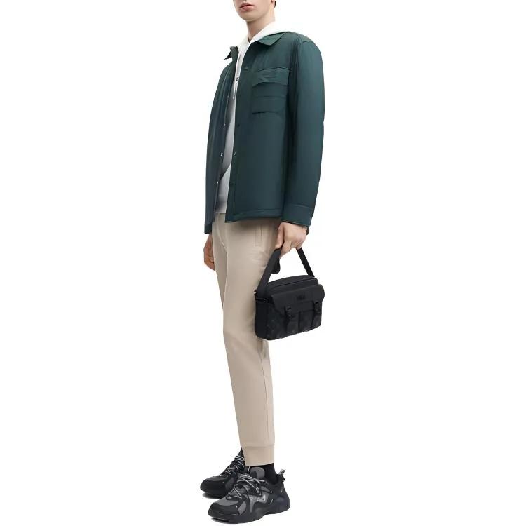 FILA Puffer Jacket Men's Dark Bamboo Emerald (Unisex) Puffer Jackets F11M348902F DG