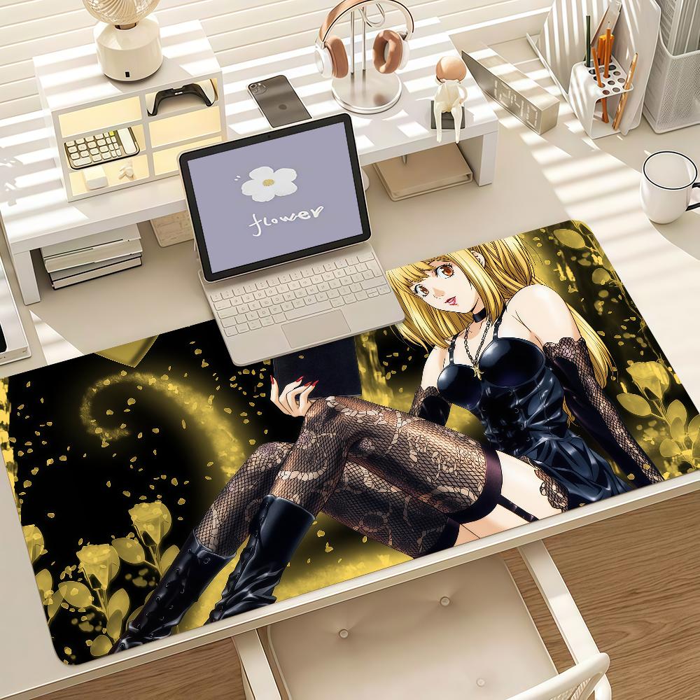 Death Note Anime Large Gaming Mouse Pad AntiSlip Rubber Desk Mat Keyboard Pad For Laptop Computer Home Gaming Desktop Decor