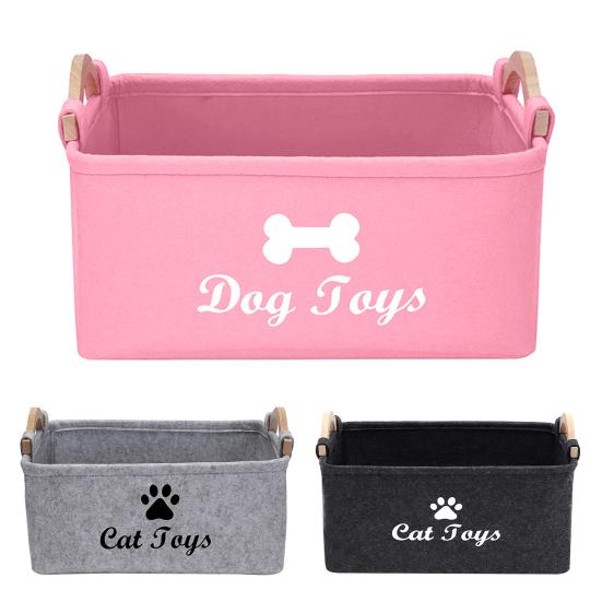 Ящик для хранения игрушек для домашних животных, легкий, гибкий, большой емкости, органайзер для хранения