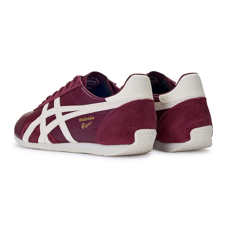 ONITSUKA TIGER Runspark Round Toe Comfortable Non-Slip Wear-Resistant Low-Top Casual Shoes Unisex Sneaker Burgundy 1183B480-600