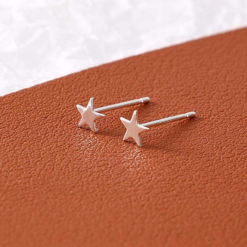 Посеребренные 925 пробы серьги-гвоздики, против закупорки ушей, различные дизайны, подходят для пирсинга