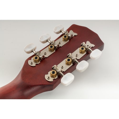 Musiclily Pro Acoustic Guitar Tuner Set, White Button Nickel