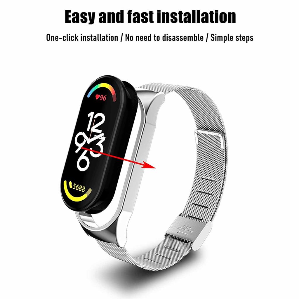 Для Mi Band 7 металлический ремешок для Mi Band 7 6 5 4 3 браслет безвинтовой браслет всех серий Mi Band 7 Xiomi MiBand на запястье