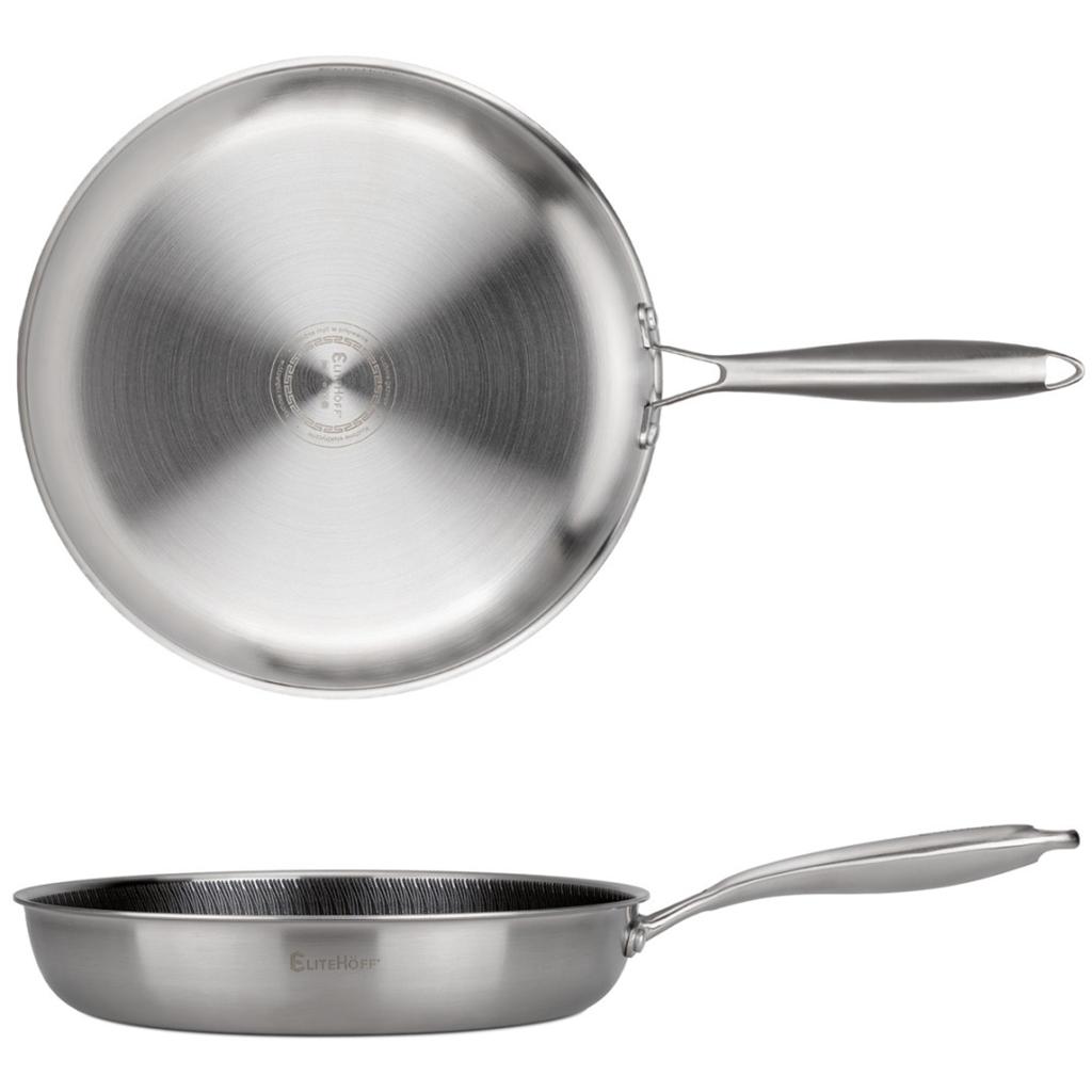 PATELNIA STALOWA 30cm Z POWŁOKĄ PLASTER MIODU E-7550