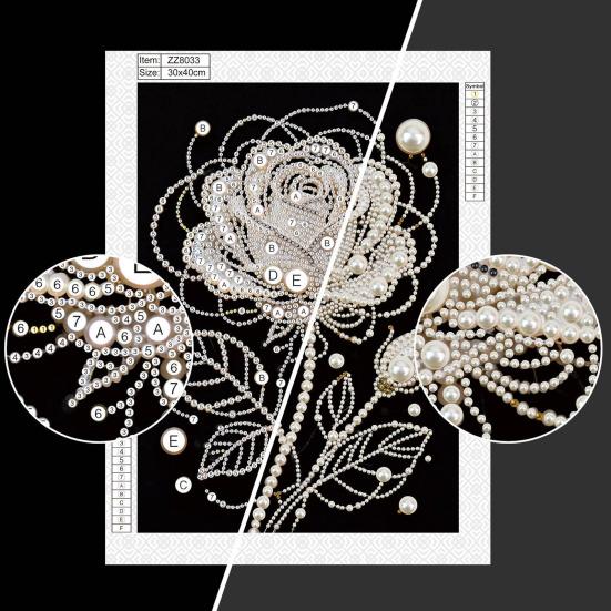Набор для рисования жемчугом своими руками 3D Искусственный жемчуг Арт-поделка Цветы Фея Балерина Дизайны Настенное искусство Набор для творчества для взрослых Декор для дома Гостиной Спальни