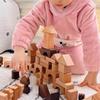 50 шт. Деревянные строительные блоки 3D-фигуры Ранняя развивающая игрушка Геометрические тела для