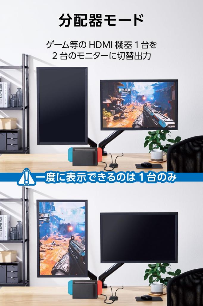 ELECOM HDMI 4K 2 Тонкий Совместим с Nintendo Fire TV Переключатель, 60 Гц, 1 Вход / 1 Выход, Двунаправленный, (12мм) Дизайн, Разветвитель, PS5/PS4, Switch,