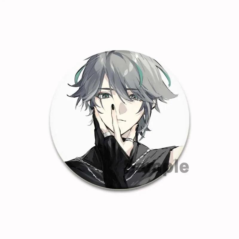 32/44/58 мм значок Genshin Impact, броши ручной работы на одежду, рюкзак, аксессуары для косплея, брошь Alhaitham, мультяшные значки на лацкан, подарки