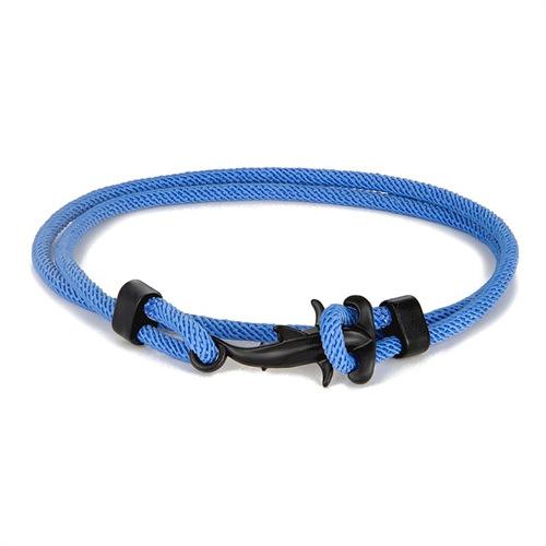 Маленький Свежий Черный Маленький Акула-Молот Браслет Миланская Веревка Многооборотный Регулируемый Шнурок на Руку Работник