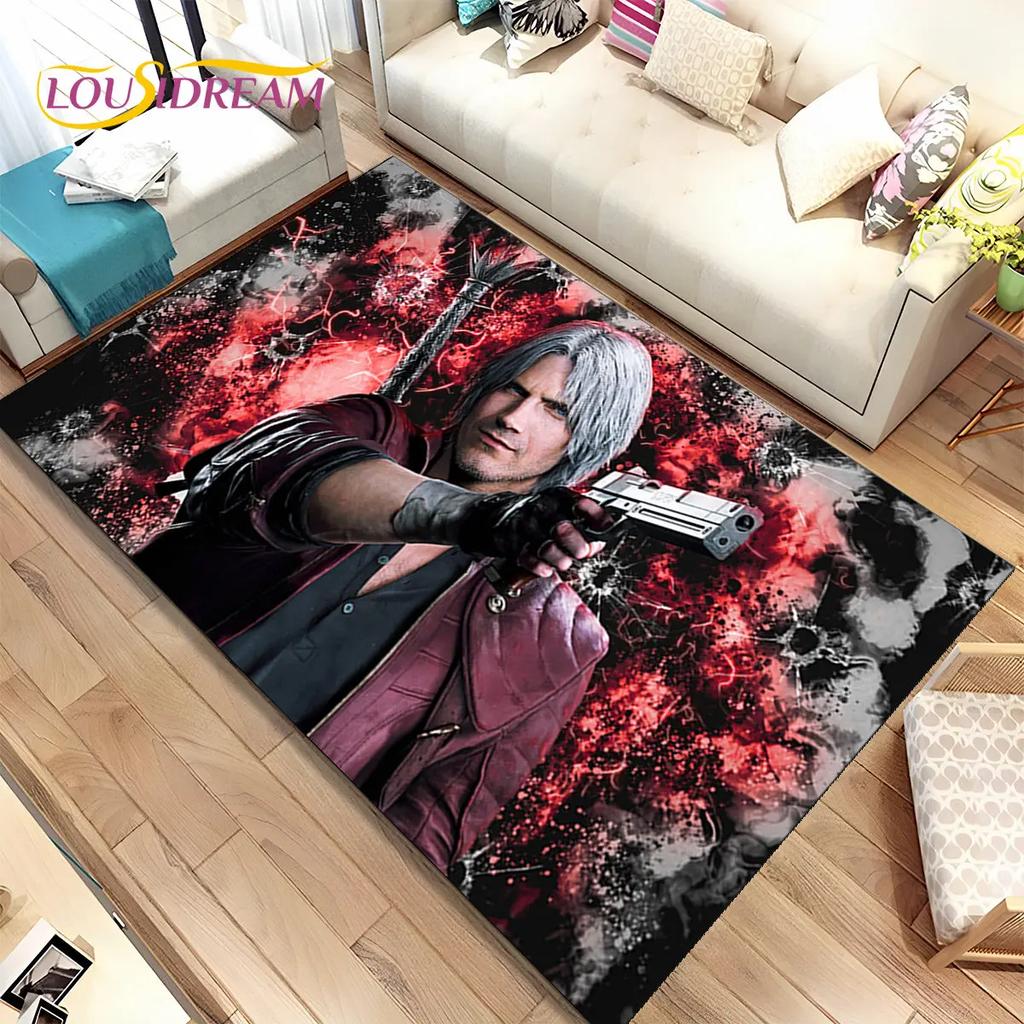 3D HD D-Devil May Cry DMC Game Gamer Коврик, Коврик для дома Гостиная Спальня Диван Коврик Декор, детский нескользящий напольный коврик