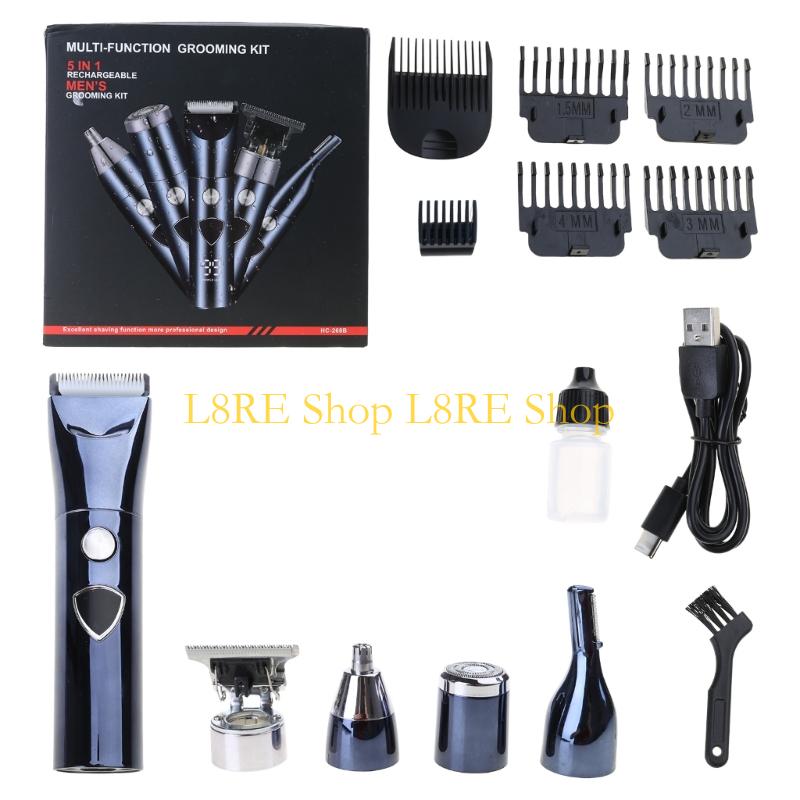 L8RE Многофункциональный электрический триммер для стрижки волос, бороды, бритва для мужчин, бритва для усов, волос, лица, носа