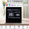 Tuya WiFi Умный Термостат LCD Дисплей Сенсорный Экран Электрический Теплый Пол Водяное/Газовое Отопление Термостат Работает с Alexa Alice