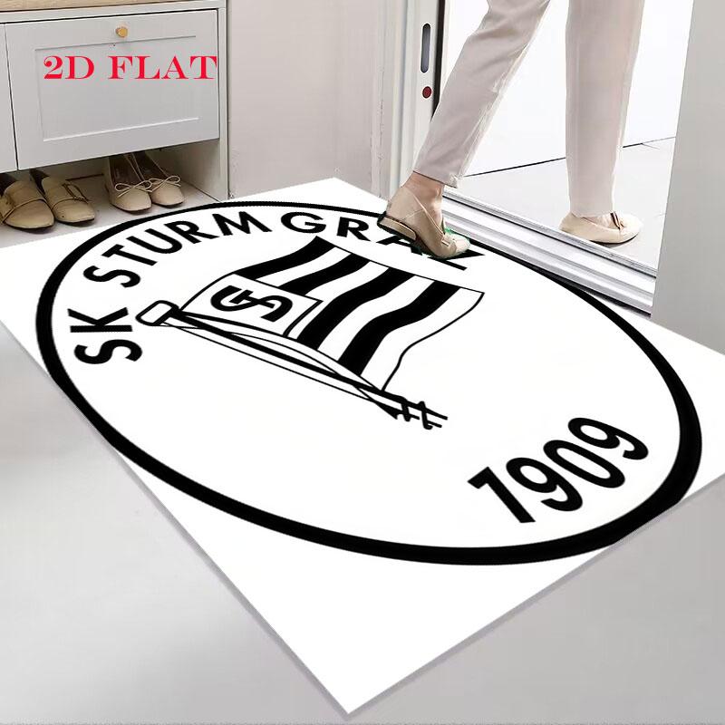 SK Sturm Graz Carpet Rug for Living Room Bedroom Home Sofa Decoration,Kids play Nonslip Floor Mat